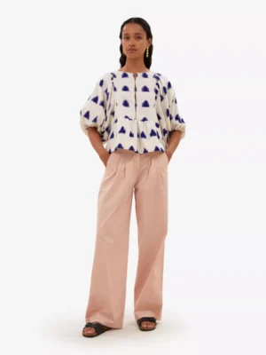 By-Bar By-Bar blouses & tunieken Avelon ikat blouse Beige