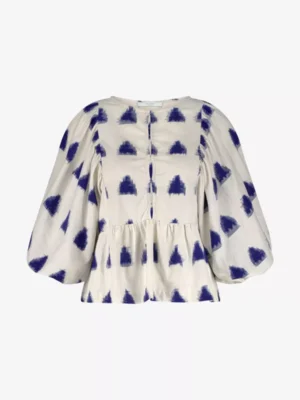 By-Bar By-Bar blouses & tunieken Avelon ikat blouse Beige