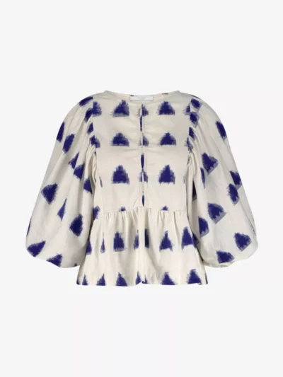 By-Bar By-Bar blouses & tunieken Avelon ikat blouse Beige