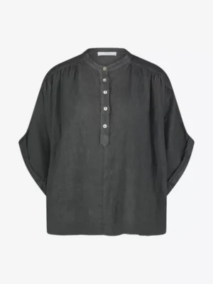 By-Bar By-Bar blouses & tunieken Axel linen blouse Grijs