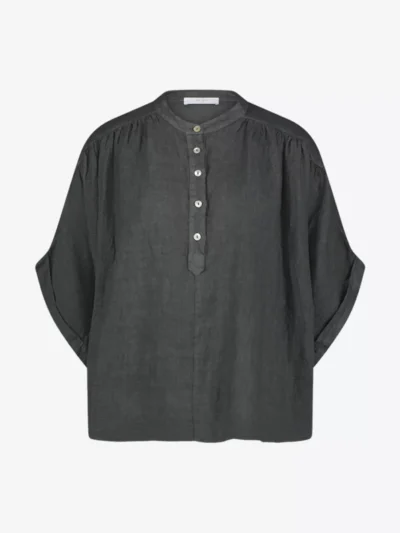 By-Bar By-Bar blouses & tunieken Axel linen blouse Grijs
