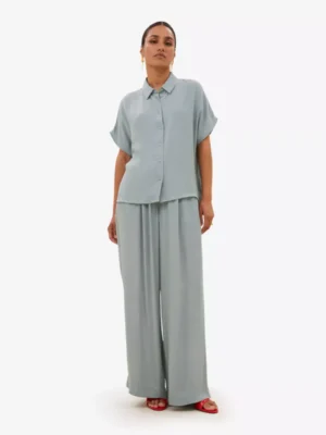 By-Bar By-Bar blouses & tunieken Karly viscose blouse Groen