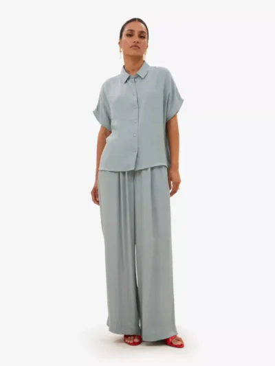 By-Bar By-Bar blouses & tunieken Karly viscose blouse Groen