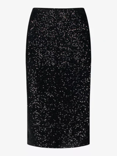 By-Bar By-Bar rokken Luca sequin skirt 24518113 Zwart