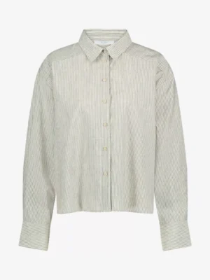 By-Bar By-Bar blouses & tunieken Nima lurex stripe bl Beige