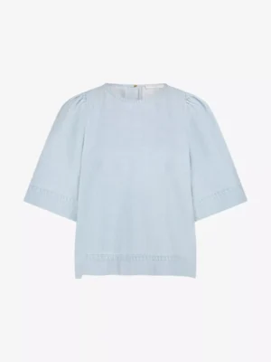 By-Bar By-Bar blouses & tunieken Olivia bleached deni Blauw