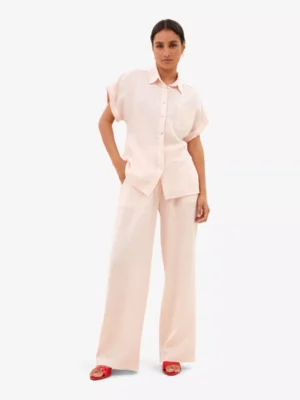 By-Bar By-Bar blouses & tunieken Rose linen blouse Roze