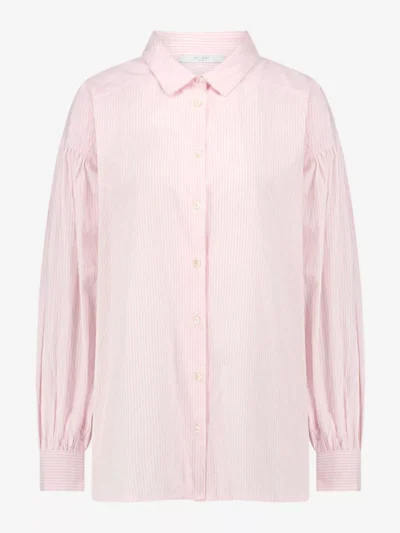 By-Bar By-Bar blouses & tunieken Sarah pink pinstripe Roze