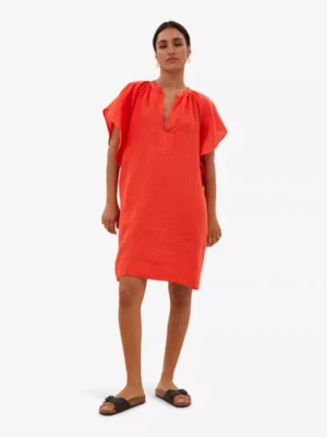 By-Bar By-Bar jurken Vina linen dress Grijs