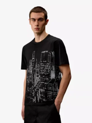 C. P. Company C. P. Company polo & tshirt 18clts044a 006370w Zwart