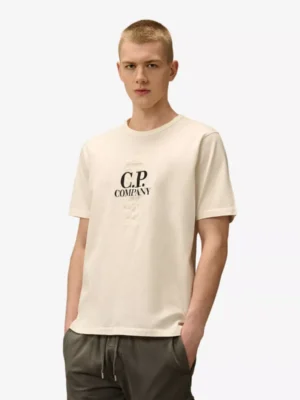 C. P. Company C. P. Company polo & tshirt 18cmts106a-110301w Wit