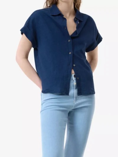 Closed Closed blouses & tunieken C94364-190-27 sleeve Blauw