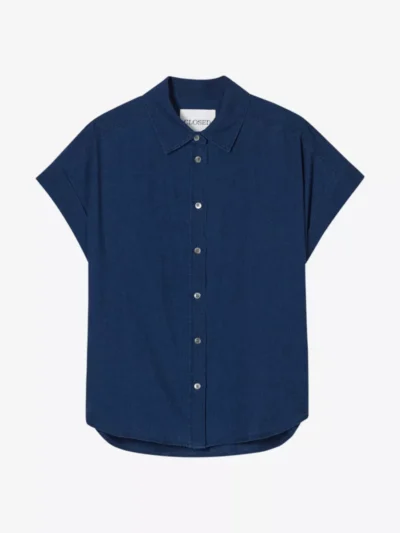 Closed Closed blouses & tunieken C94364-190-27 sleeve Blauw