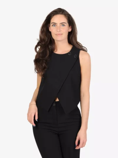 co'couture cocouture truien & vesten 30289 volacc wrap ve Zwart