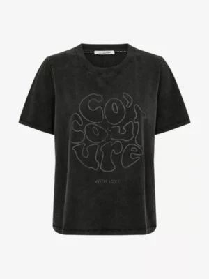 co'couture cocouture tshirts & tops 33145 siaracc acid t Zwart