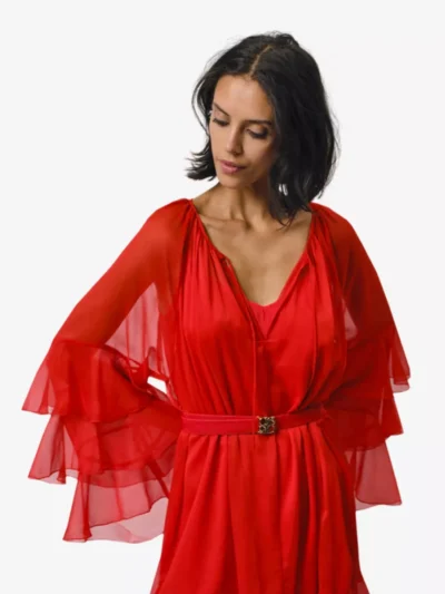 DANTE 6 DANTE 6 jurken 251127 solstice dres Rood
