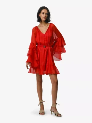 DANTE 6 DANTE 6 jurken 251127 solstice dres Rood
