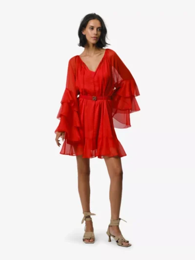 DANTE 6 DANTE 6 jurken 251127 solstice dres Rood