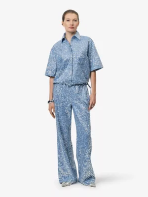 DANTE 6 DANTE 6 blouses & tunieken 251163 bardot shirt Blauw