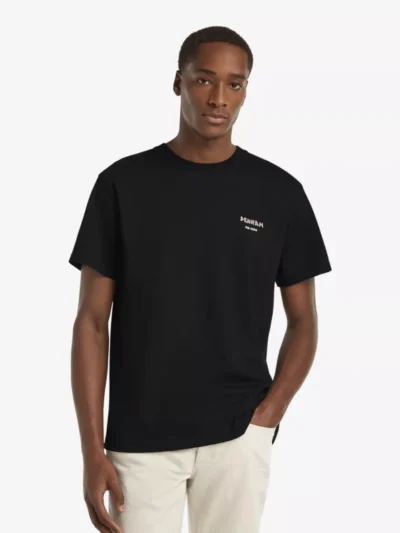 Denham Denham polo & tshirt Painter tee hcj Zwart