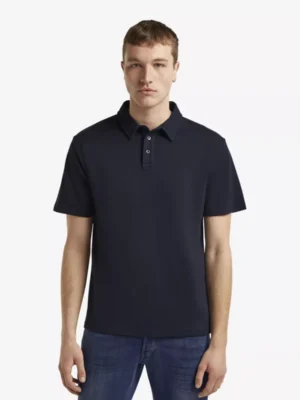 Denham Denham polo & tshirt Rich polo lp Blauw