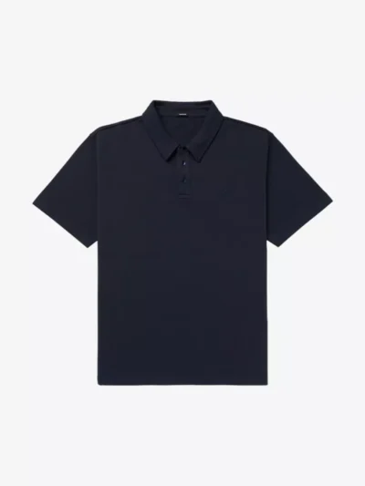 Denham Denham polo & tshirt Rich polo lp Blauw