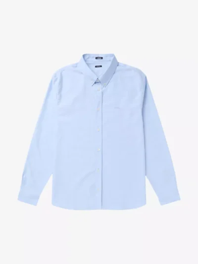 Denham Denham overhemden Rich reg shirt co Blauw