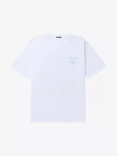 Denham Denham polo & tshirt Wave tee hcj Wit