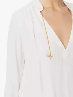 Elisabetta Franchi Elisabetta Franchi blouses & tunieken Ca08051e2 Beige