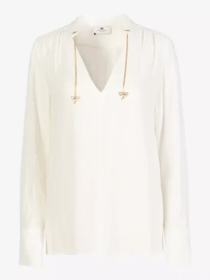 Elisabetta Franchi Elisabetta Franchi blouses & tunieken Ca08051e2 Beige