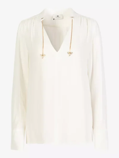 Elisabetta Franchi Elisabetta Franchi blouses & tunieken Ca08051e2 Beige