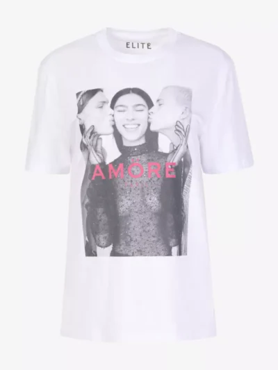 Elite Elite tshirts & tops 834 amor utee Wit