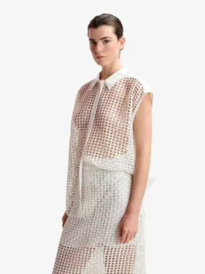 Essentiel Essentiel blouses & tunieken Harness Wit
