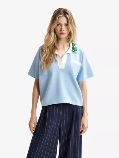 Essentiel Essentiel tshirts & tops Hoiseau Blauw