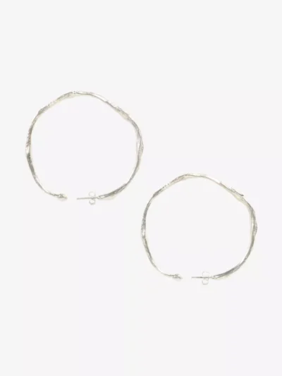Forte Forte Forte Forte accessoires 9987 big hoop sculp Zilver