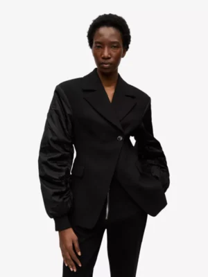 Ganni Ganni blazers 0244 Zwart