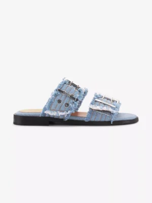 Ganni Ganni schoenen 2969 buckle sandal d Blauw