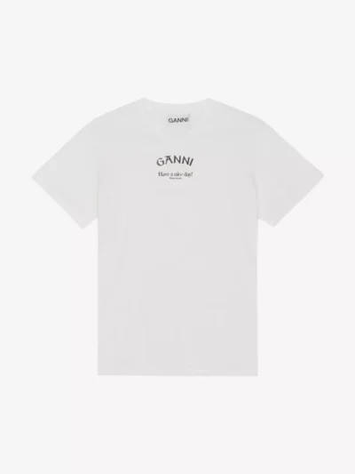 Ganni Ganni tshirts & tops 3561 Wit