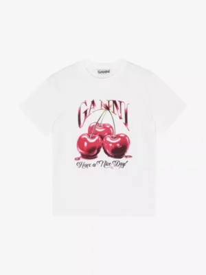 Ganni Ganni tshirts & tops 4004 Wit