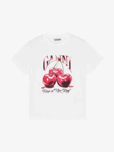 Ganni Ganni tshirts & tops 4004 Wit