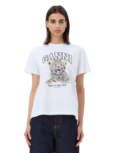 Ganni Ganni tshirts & tops 4124 Wit
