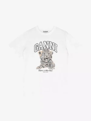 Ganni Ganni tshirts & tops 4124 Wit