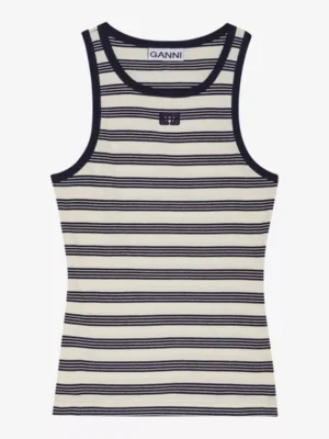 Ganni Ganni tshirts & tops 4144 Blauw