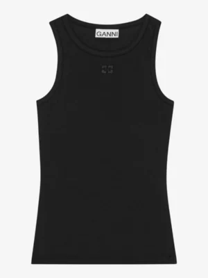 Ganni Ganni tshirts & tops T3898 Zwart