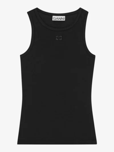 Ganni Ganni tshirts & tops T3898 Zwart