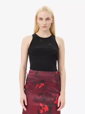 Ganni Ganni tshirts & tops T4097 Zwart