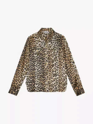 Ganni Ganni blouses & tunieken W0321 Camel