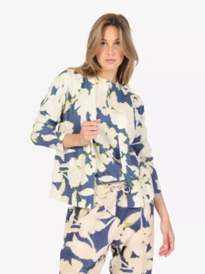 Kyra Kyra truien & vesten Flower gonja-s25 Blauw