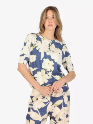 Kyra Kyra truien & vesten Flower gwen-s25 Blauw