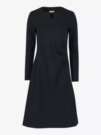 Kyra Kyra jurken Long sleeve elif-w24 Blauw